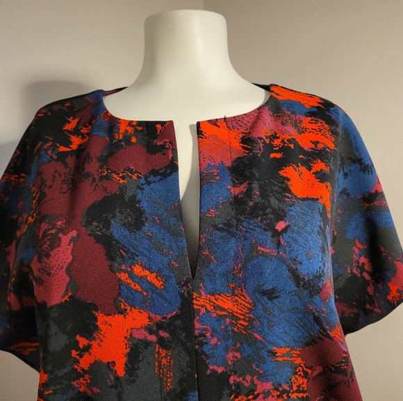 H by Halston coloursplash Tunic dress with pockets - Picture 1 of 6